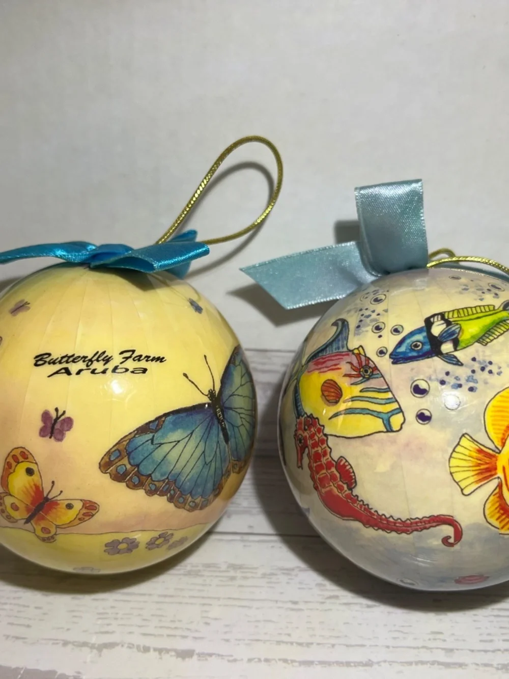 Agiftcorp, 2, Christmas Ornaments, Aruba/Aruba Butterfly Farm